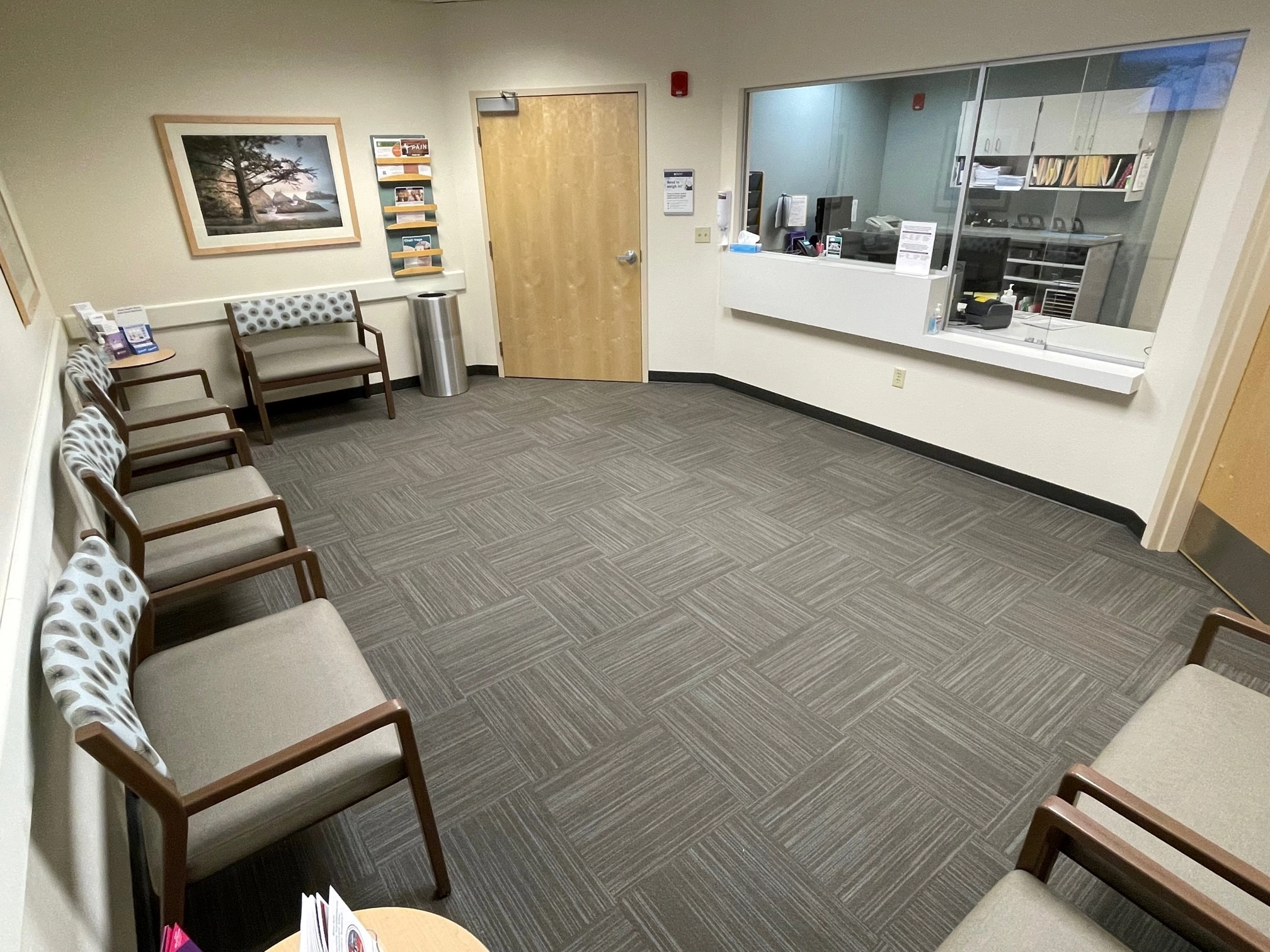 View of the Bariatric surgery center waiting room.
